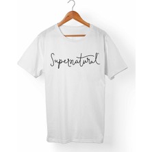 Muggkuppa Supernatural Beyaz T-Shirt