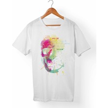 Muggkuppa Kuru Kafa-Skull Beyaz T-Shirt