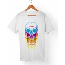 Muggkuppa Kuru Kafa-Skull Beyaz T-Shirt