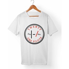 Muggkuppa Twenty One Pilots Beyaz T-Shirt