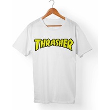 Muggkuppa Thrasher Beyaz T-Shirt