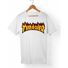 Muggkuppa Thrasher Beyaz T-Shirt