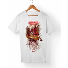 Muggkuppa Stranger Things Beyaz T-Shirt