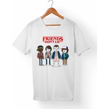 Muggkuppa Stranger Things Beyaz T-Shirt