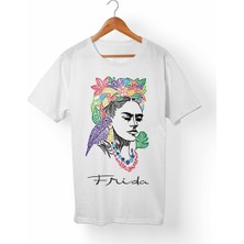 Muggkuppa Frida Kahlo Beyaz T-Shirt