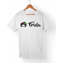 Muggkuppa Frida Kahlo Beyaz T-Shirt