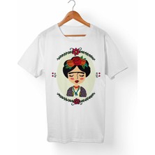 Muggkuppa Frida Kahlo Beyaz T-Shirt