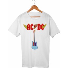 Muggkuppa Ac Dc Beyaz T-Shirt