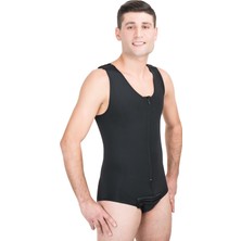 Variteks 241 Erkek Body Fermuarlı Külot Tipi Korse Siyah Xl(4)