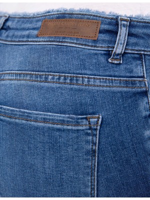 Pierre Cardin Kadın Mavi Denim Pantolon 50206164-VR036