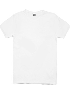 Rock&Roll Düz Baskısız Basic Beyaz Kısa Kollu Unisex Çocuk T-Shirt