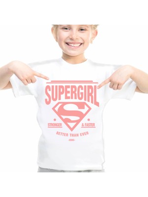 Rock&Roll Süperabla Beyaz Kısa Kollu Unisex Çocuk T-Shirt