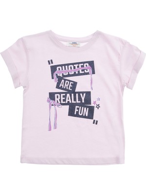 Soobe Kız Çocuk T-Shirt Pembe (3-7 Yaş)