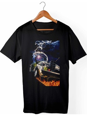Muggkuppa Back To Future -Geleceğe Dönüş Siyah T-Shirt