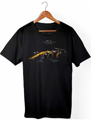 Muggkuppa Formula F1 Unisex Ve Erkek Kesim Siyah T-Shirt