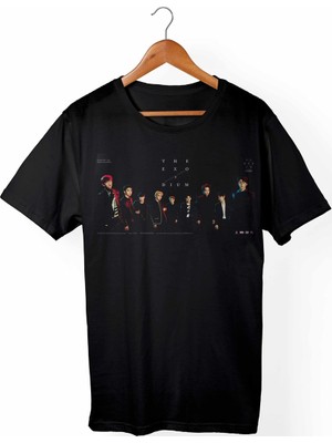 Muggkuppa Exo K-Pop Unisex Ve Erkek Kesim Siyah T-Shirt