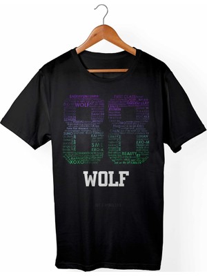 Muggkuppa Exo K-Pop Unisex Ve Erkek Kesim Siyah T-Shirt