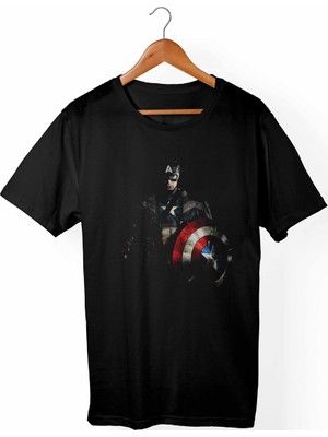 Muggkuppa Kaptan Amerika - Marvel Siyah T-Shirt