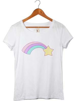 Muggkuppa Unicorn Kadın Beyaz T-Shirt