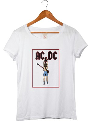 Muggkuppa Duft Punk Kadın Beyaz T-Shirt