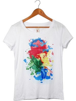 Muggkuppa Charlie Chaplin Kadın Beyaz T-Shirt