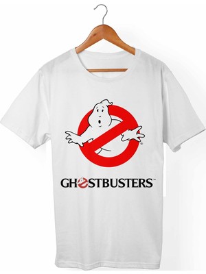 Muggkuppa Ghostbusters Unisex-Erkek Beyaz T-Shirt