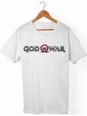 Muggkuppa God Of War Unisex-Erkek Beyaz T-Shirt