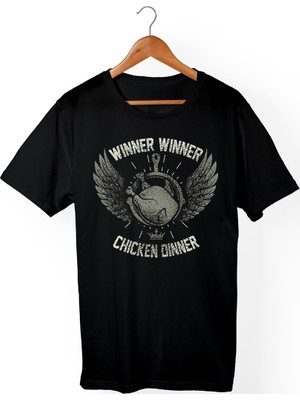 Muggkuppa Pubg Winner Winner Chicken Dinner Siyah T-Shirt