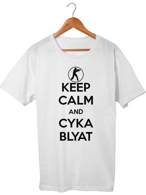 Muggkuppa Cs-Go Keep Calm Beyaz T-Shirt