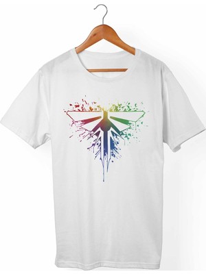 Muggkuppa The Last Of Us Unisex-Erkek Beyaz T-Shirt