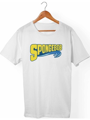 Muggkuppa Süngerbob Unisex-Kadın Beyaz T-Shirt