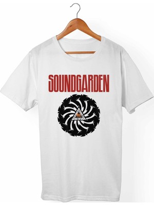 Muggkuppa Soundgarden Unisex-Erkek Beyaz T-Shirt