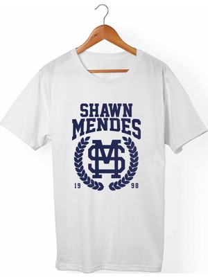 Muggkuppa Shawn Mendes Unisex-Kadın Beyaz T-Shirt
