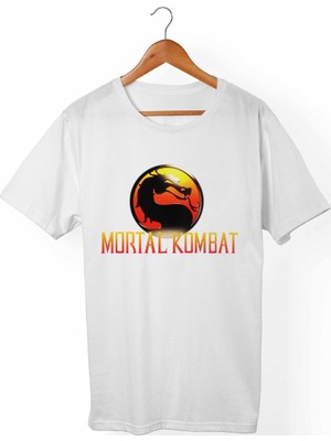 Muggkuppa Mortal Kombat Unisex-Erkek Beyaz T-Shirt