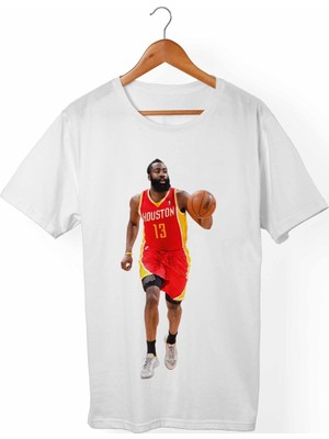 Muggkuppa James Harden Unisex-Erkek Beyaz T-Shirt
