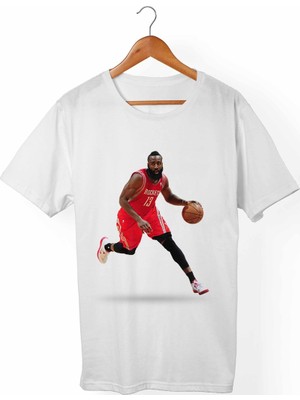 Muggkuppa James Harden Unisex-Erkek Beyaz T-Shirt