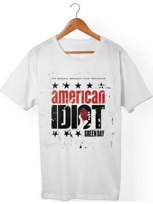 Muggkuppa Green Day Unisex-Kadın Beyaz T-Shirt