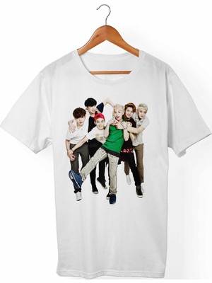 Muggkuppa Exo Unisex-Erkek Beyaz T-Shirt