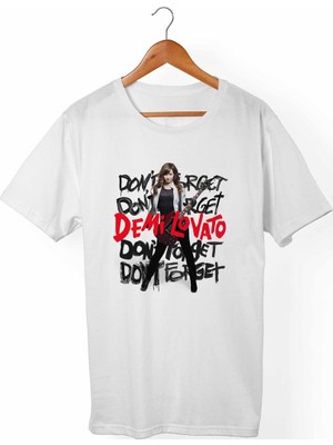 Muggkuppa Demi Lovato Unisex-Kadın Beyaz T-Shirt