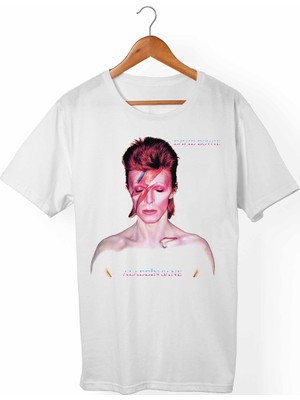 Muggkuppa David Bowie Unisex-Kadın Beyaz T-Shirt