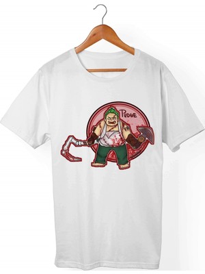 Muggkuppa Dota 2 Pudge Unisex-Kadın Beyaz T-Shirt