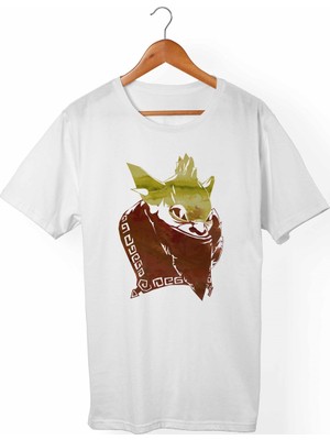 Muggkuppa Dota 2 Bounty Hunter Unisex-Erkek Beyaz T-Shirt