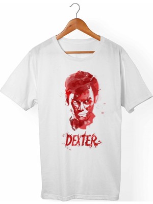 Muggkuppa Dexter Morgan Unisex-Erkek Beyaz T-Shirt