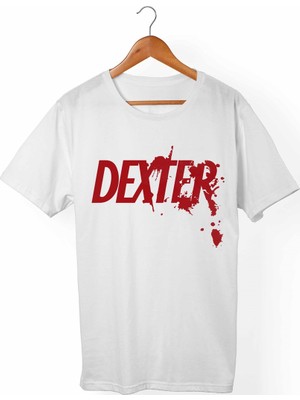 Muggkuppa Dexter Morgan Unisex-Kadın Beyaz T-Shirt