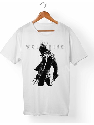 Muggkuppa Wolverine Logan Unisex-Erkek Beyaz T-Shirt