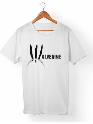 Muggkuppa Wolverine Logan Unisex-Erkek Beyaz T-Shirt