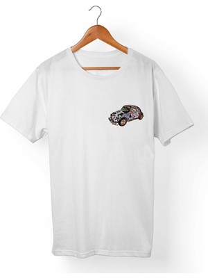 Muggkuppa Vw Beetle Unisex-Erkek Beyaz T-Shirt