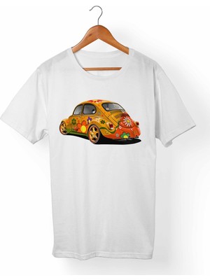 Muggkuppa Vw Beetle Unisex-Kadın Beyaz T-Shirt