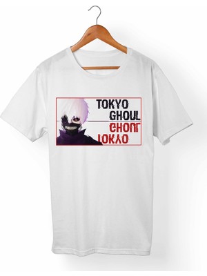 Muggkuppa Tokyo Ghoul Unisex-Erkek Beyaz T-Shirt