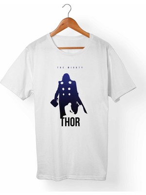 Muggkuppa Thor Unisex-Kadın Beyaz T-Shirt